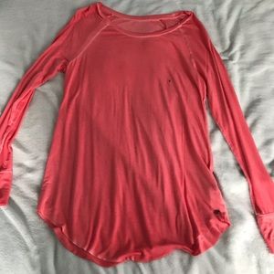 Coral pink long sleeve